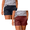 Z Navy+Red, variant on Fengactive Womens Relaxed Fit Elastic Waist Shorts Casual Summer Low Rise Shorts Solid Color Short Pants with Pockets