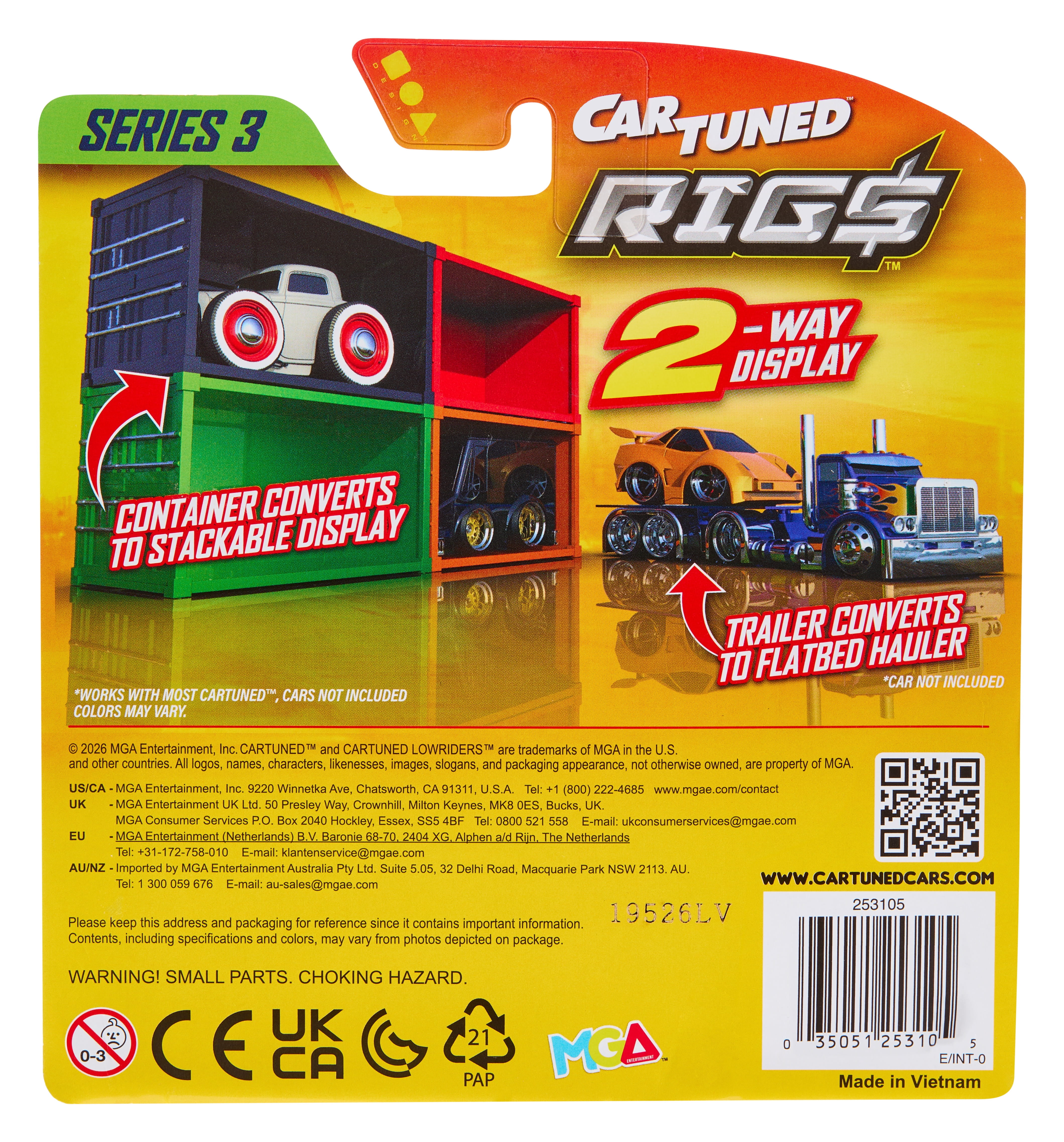 CarTuned Container Rig Series 3 – Cool C.O.E., Orange, Diecast Vehicle
