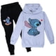 thumbnail image 3 of Lilo Stitch Chándal 2 Piezas Conjunto con Capucha y Pantalones con Capucha Ropa Deportiva para niños-Gris-130 cm oso de fresa Electrónica, 3 of 3