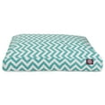 thumbnail image 2 of Majestic Pet | Chevron Shredded Memory Foam Rectangle Pet Bed For Dogs, Removable Cover, Teal, Small, 2 of 6