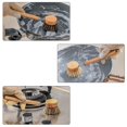 thumbnail image 5 of Wodtesl Natural Bristle Wooden Dish Brush Kitchen Cleaning Scrubber, Ergonomic Non-Slip Handle, 5.5\" Long, Eco-Friendly Pot Scrubber for Dishes and Cookware, 5 of 11