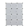 thumbnail image 3 of Zimtown 14"x 18" Portable Closet Wardrobe 12-Cube DIY Modular Shelving Storage Organizer, 3 of 9