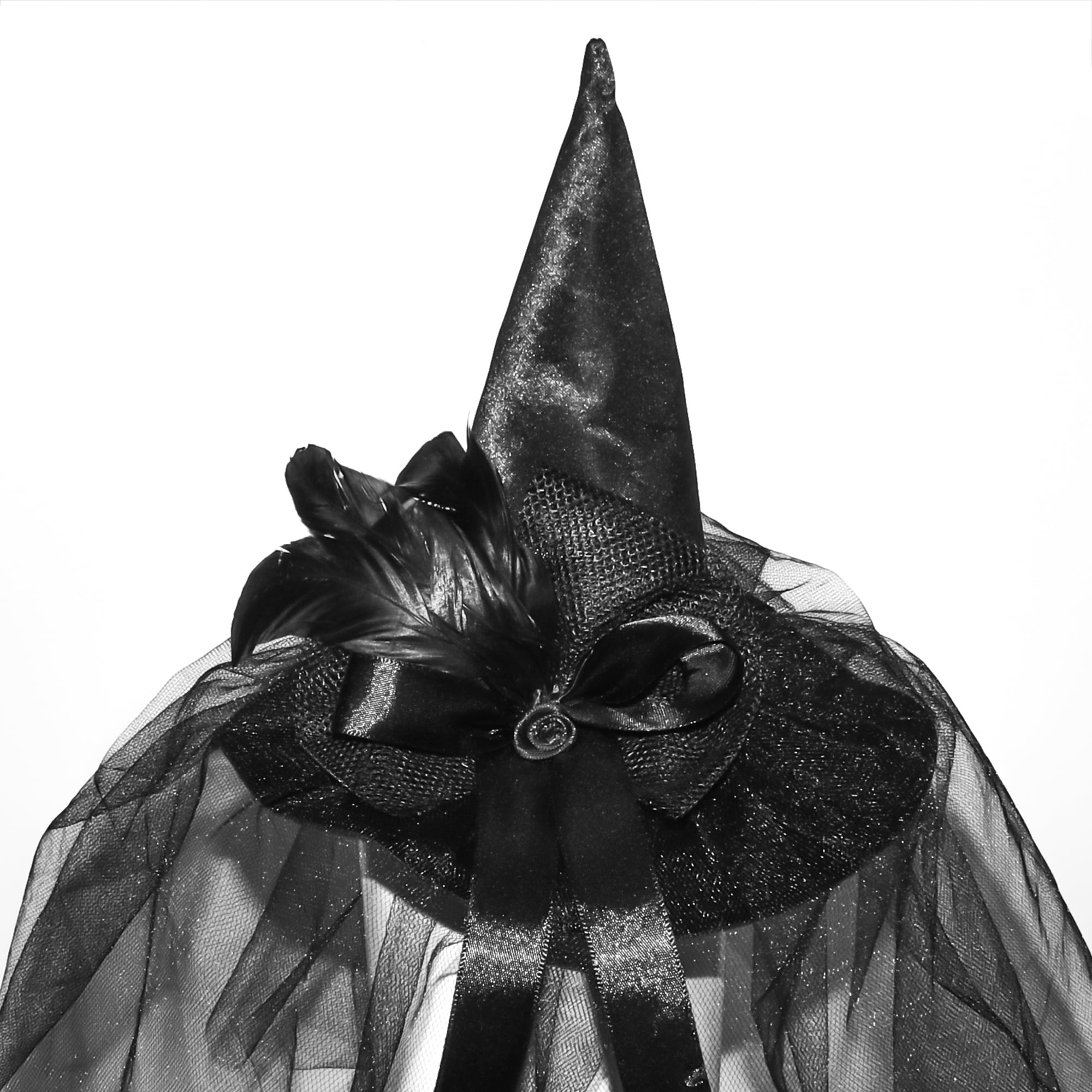 Mini Witch Hat Costume Accessory for Adults, Black, Halloween by Way To Celebrate
