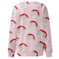 thumbnail image 5 of Bmisegm T-Shirt à Manches Longues pour Femmes, Col Rond, Imprimé, Rose TG, 5 of 5