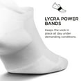 thumbnail image 3 of Feetures High Performance Max Cushion Ankle Sock - No Show Socks for Women & Men with Heel Tab - White, L (1 Pair), 3 of 6
