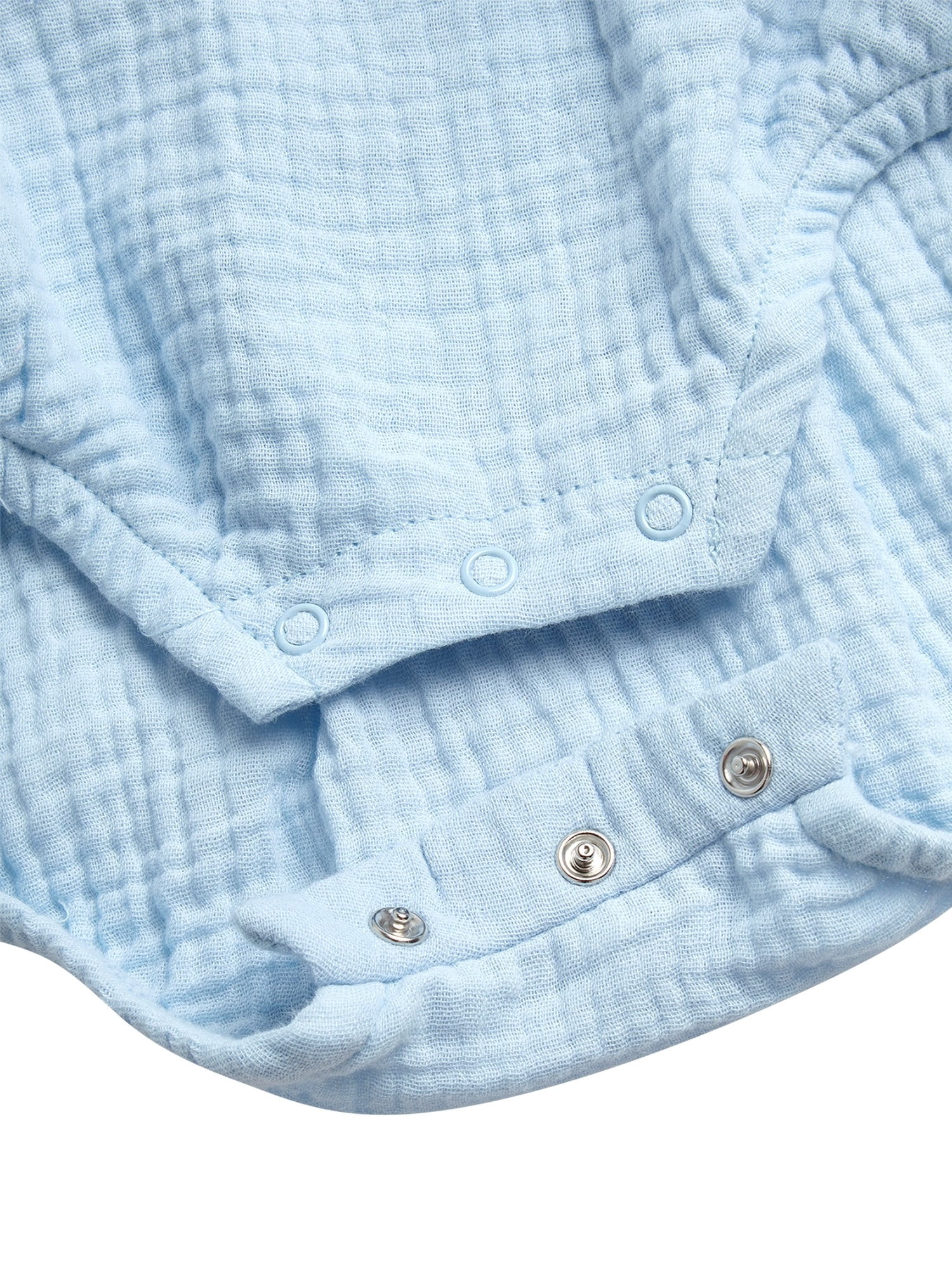 Jessica Simpson Baby Girls' Smocked Cotton Romper with Sun Hat Set, 2-Piece, Sizes 0M-24M