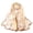 Beige, variant on Bandanas for Women 160*50cm Flower Print Long Soft Simulation Silk Wrap Shawl Wraps for Women