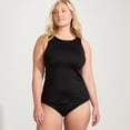 thumbnail image 4 of Lands' End Women's Plus Size Long Torso High Neck UPF 50 Modest Tankini Swimsuit Top 24.5", 4 of 6