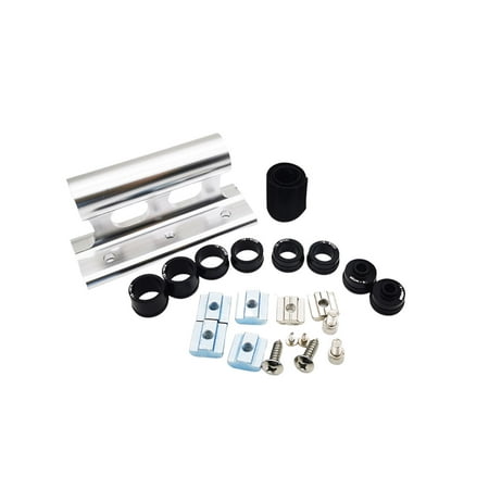 

Younar Aluminium Car Roof Bike Rack | Roof-Mounted Bicycle Carriers | with Fixing Screw Fixing Straps Side Cover for Indoor/Car Roof Parking the Bike Cycling Accessories Black/Red/Silver