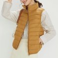 thumbnail image 4 of Lindreshi Puffer Vest Women Plus Size Clearance Fashion Women Winter Warm Wadded Jacket Style Lightweight Down Coat Vest Jacket, 4 of 5