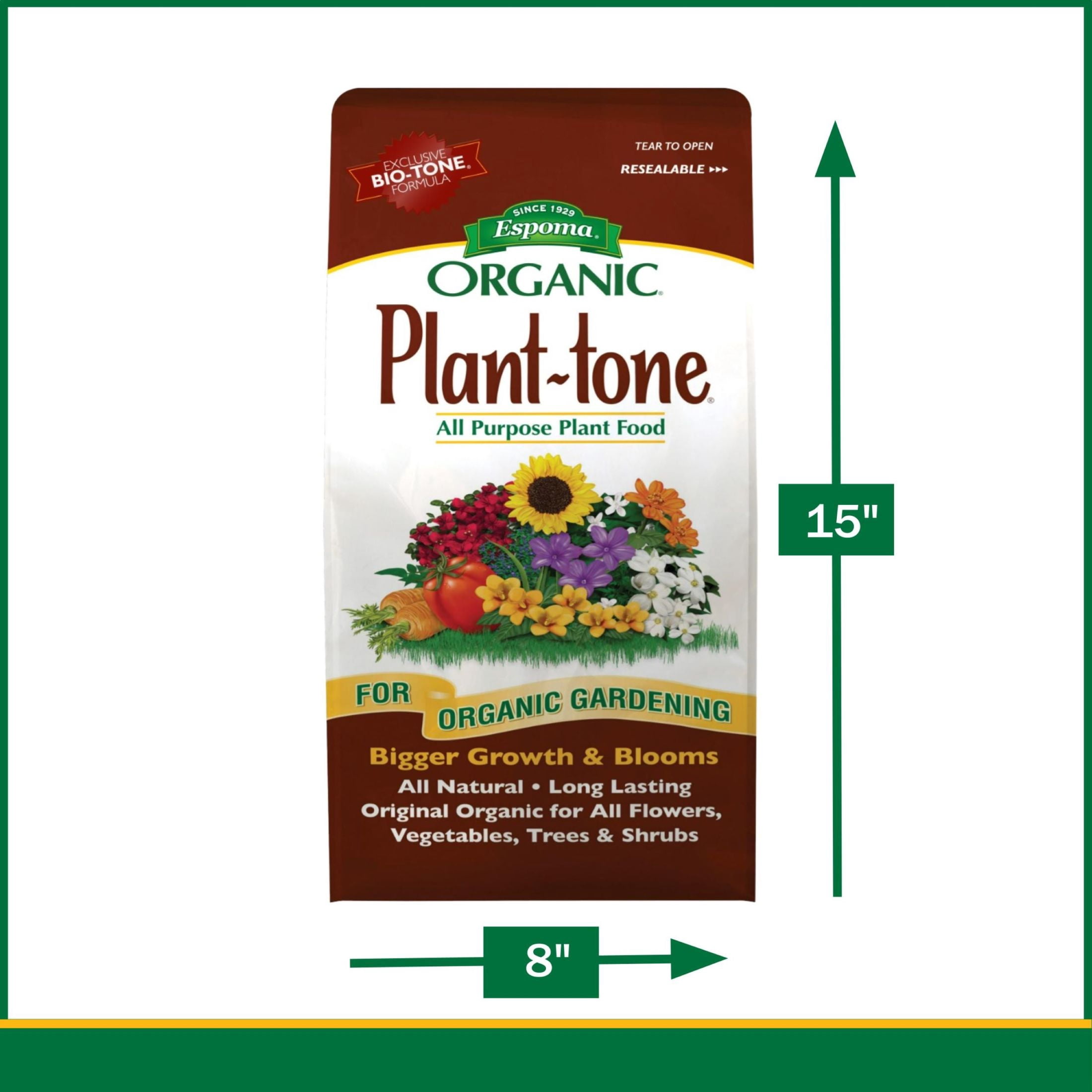 Espoma Organic Plant-tone Plant Food, 5-3-3 Fertilizer, 8 lbs.
