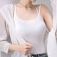 thumbnail image 1 of Top de modal para mujer, de color liso, sin mangas, con ventilación y moldeador interior de hilo, 1 of 6