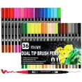 thumbnail image 4 of OBOSOE Dual Tip Brush Markers Colouring Pens Brush Pens Brush Fineliners Pens Art Marker for Drawing, Sketching, Painting, Calligraphy, Comic (36 colours), 4 of 9