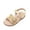 GOLD-GLITTER, variant on Girls Sandals Open Toe Princess Flat Sandals Strappy Summer Shoes Toddler/Little Kid
