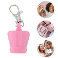 thumbnail image 4 of Unique Bargains 1 Pc Crown Lip Gloss Keychain Cap Pink Silicone, 4 of 5