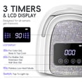 thumbnail image 5 of COSCELIA UV LED Nail Lamp for Gel Nail Polish,UV Light for Gel Nails with Automatic Sensor 3 Timers Nail Lamp Professional Nail Light, 5 of 9