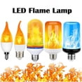 thumbnail image 2 of Bombilla LED parpadeante con efecto de llama dinámica, E27, 3/4 modos, E14, B22, 3W, 5W, 9W, 85V-265V, 2 of 4