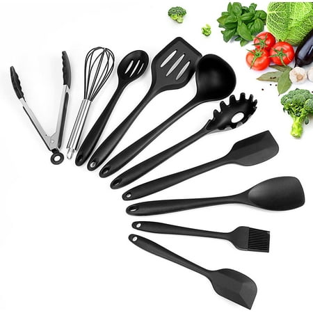 Kitchen Utensil Set Silicone 10 Piece Non Stick Kitchen Utensil Set Bpa