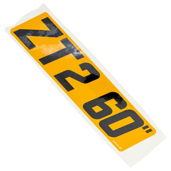 CUB CADET 777D28184 Label Zt2 60" 19 ZT2 ULTIMA 60 FAB