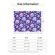 thumbnail image 5 of Fotbe colorful Skull mushroom rainbow Manta de Franela con Estampado, Manta Ultrasuave para Cama, Sofá, Auto, Hipoalergénica y Antibolitas-40"x30", 5 of 6
