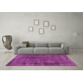 thumbnail image 3 of Ahgly Company Indoor Square Abstract Pink Modern Area Rugs, 5' Square, 3 of 4