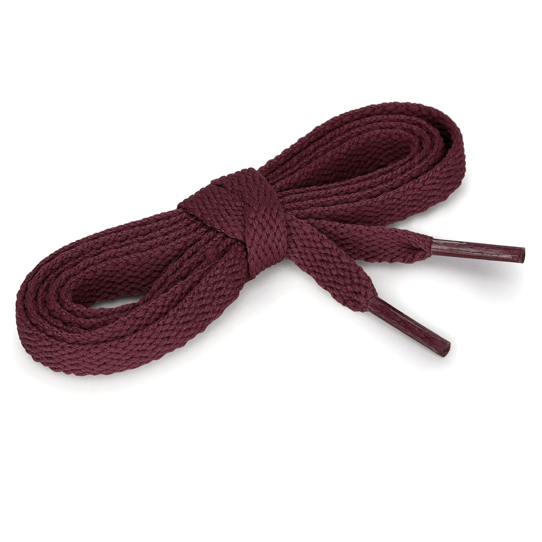burgundy flat shoelaces
