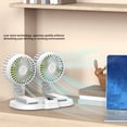 thumbnail image 4 of Ventilador Circulador De Refrigeración Para Salpicadero De Coche Con Doble Cabezal Alimentado Por USB, 4 of 7
