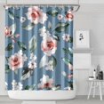 thumbnail image 2 of Waterproof Pioneer Shower Curtain 84x72 Inch Polyester Unique Colorful Floral Shower Curtain for Bathroom Hotel Home Decor with 12 Plastic Hooks, 2 of 5