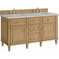 thumbnail image 3 of James Martin Vanities 424-V60d-Fejp Lorelai 60" Free Standing Double Basin Hardwood Vanity, 3 of 7