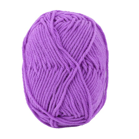 Lady DIY Craft Crochet Winter Socks Weaving Knitting Yarn Cord String Purple