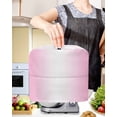 thumbnail image 2 of Pink Ombre Stand Mixer Dust Cover with Storage Pocket & Handles, Pink White Gradient Modern Abstract Art Fits All Tilt Head & Bowl Lift Kitchen Appliance Cover Organizer Bag Accessories, 4.5-5 Quart, 2 of 6