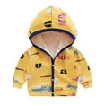 thumbnail image 2 of Cethrio Kids Boys Jackets, Hooded Zip up Long Sleeve Spring and Autumn Coats Yellow Size 6-9 Months, 2 of 3