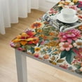 thumbnail image 4 of nygtbtfer Flower Tablecloth Fitted Table Cover for Tables Wipeable Elastic Table Cloth for Outdoor Picnic Camping Dining Party, Modern Abstract Painting Art, 4 of 7