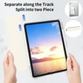 thumbnail image 5 of Aoub for iPad 11th (a16) Generation Case 10th Gen 11 inch 10.9 inch 2025 2022 with Pencil-holder, Detachable Transparent Hard Back Tri-fold Stand Smart Case, Auto Wake/Sleep, White, 5 of 8