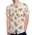 thumbnail image 4 of High Quality Hawaiian Shirts for Men Short Sleeve Aloha Beach Shirt Floral Summer Casual Button Down Shirts Blouses 3KEOLX, 4 of 7