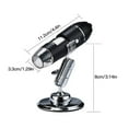 thumbnail image 2 of Digital USB Microscope 8 LED Adjustable Endoscope Camera Electronic Stereo Magnifier 1600X, 2 of 9