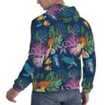 thumbnail image 6 of Fotbe Men's Hoodie with Undersea Animals Pattern - Kangaroo Pocket Pullover Hooded Sweatshirt, Perfect for Daily Wear, Travel, and Home-XX-Large, 6 of 7