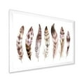 thumbnail image 2 of Designart 'Colourful Boho Art Feather Set X' Bohemian & Eclectic Framed Art Print, 2 of 4