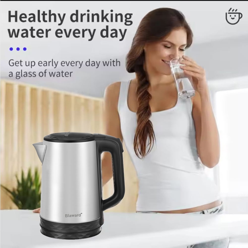 Fast Boiling Electric Kettle 2.3L Hot Water Boiler - 1500W Tea kettle with Wide Opening and Led Indicator, Auto Shut-Off and Boil-Dry Protection,Stainless steel