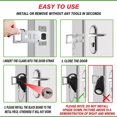 thumbnail image 4 of Serrure de Porte. Serrure de Porte Portable Robuste pour Plus d'Intimité, 4 of 5
