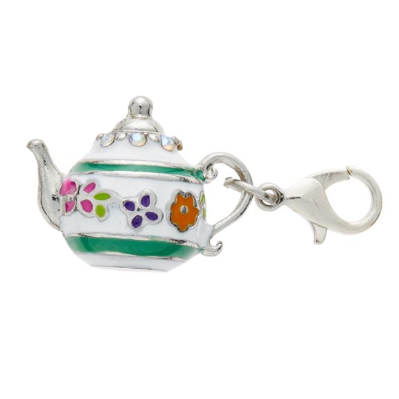 12 Pack: Teapot Charm by Bead Landing