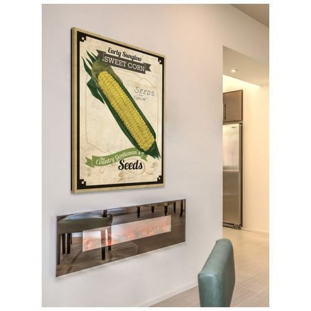 "Seed Packet Corn" Painting Print on Wrapped Canvas