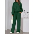 thumbnail image 3 of Enjoytime Sweat Suits for Womens 2 Piece Solid Color Long Sleeve Hoodie Wide Leg Sweatpants Outfits Fashion Matching Loungewear, 3 of 4