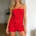 thumbnail image 2 of BOOMNY Womens Two Piece Shorts Set Solid Off Shoulder Tops Shorts Outfits Summer Casual Matching Sets, 2 of 6