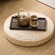 thumbnail image 2 of Nvzi Cojín de paja tejida redondo tipo puf, tatami, para silla, cojín para asiento de yoga, tapete de punto para suelo, decoración para jardín, comedor, hogar y exterior (40 cm x 6 cm), 2 of 5