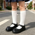 thumbnail image 2 of ibiyuan Toddler Girls Dress Shoes Little Kids Mary Jane Ballet Flats Flower Girl Wedding Party School Uniform Shoes, 2 of 5
