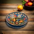 thumbnail image 1 of Turkish Ceramic Bowls Handcrafted - 20 cm Round Decorative Mini Bowls for Spices, Snacks, Soap, Condiments - Set for Kitchen or Home Décor, 1 of 10