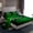 Green 01, variant on Feelyou Futuristic Square Print Bed Sheets for Boy, Blue Honeycomb Abstract King Sheets, Pixel Grid Miners Sheet Set, Microfiber Bedroom Decor, 4-Piece
