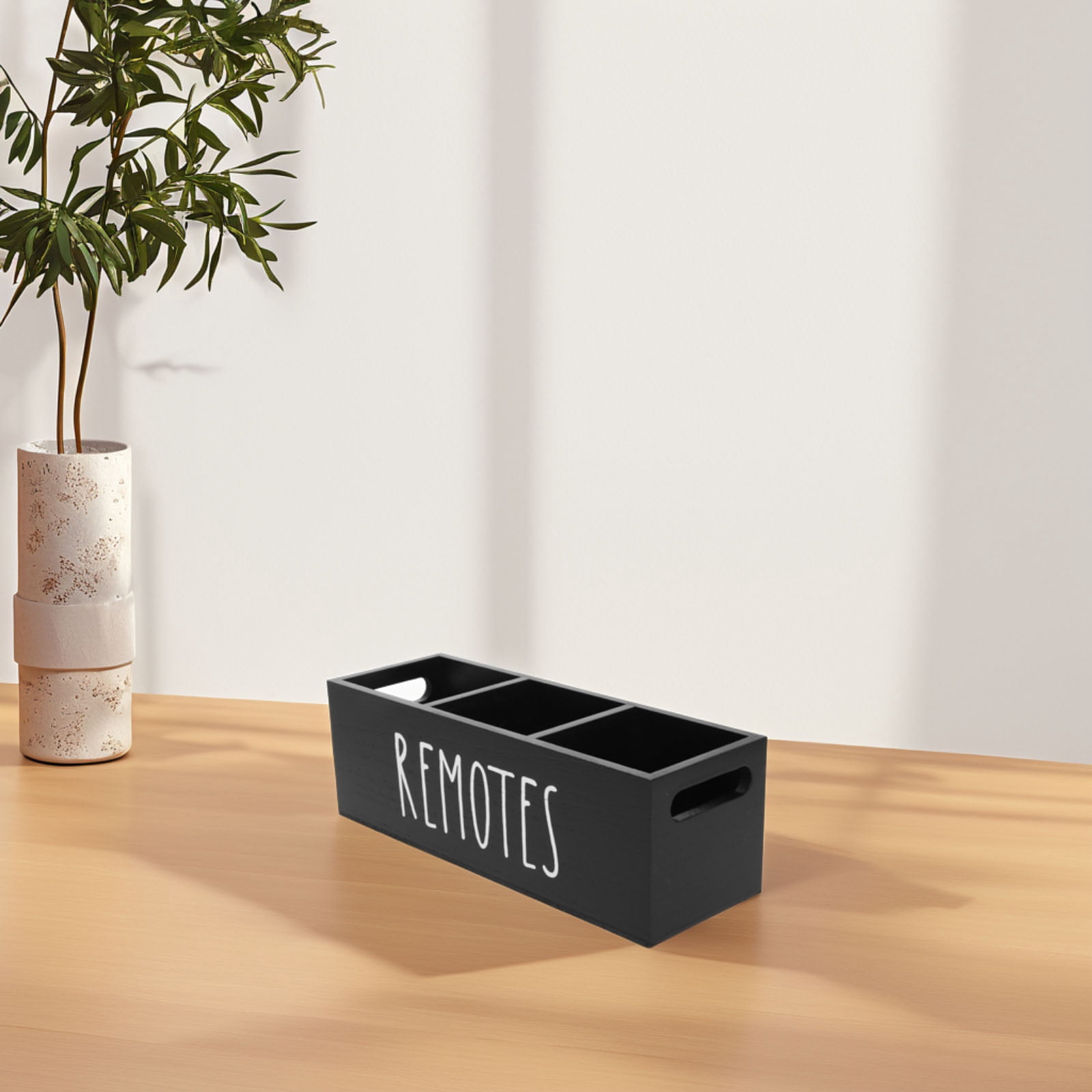 WHAMVOX  Remote Control Organizer Cute Office Desk Accessories Black