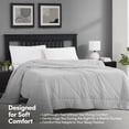 thumbnail image 2 of Cooling Oversized All-Season Reversible Single Comforter - Twin/Twin XL, Silver, 2 of 4